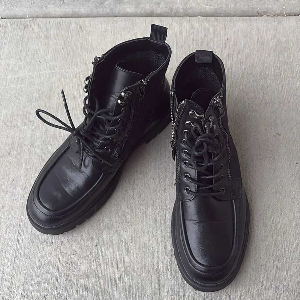 Steve Madden Bragg Combat Boot Size 8 Men's